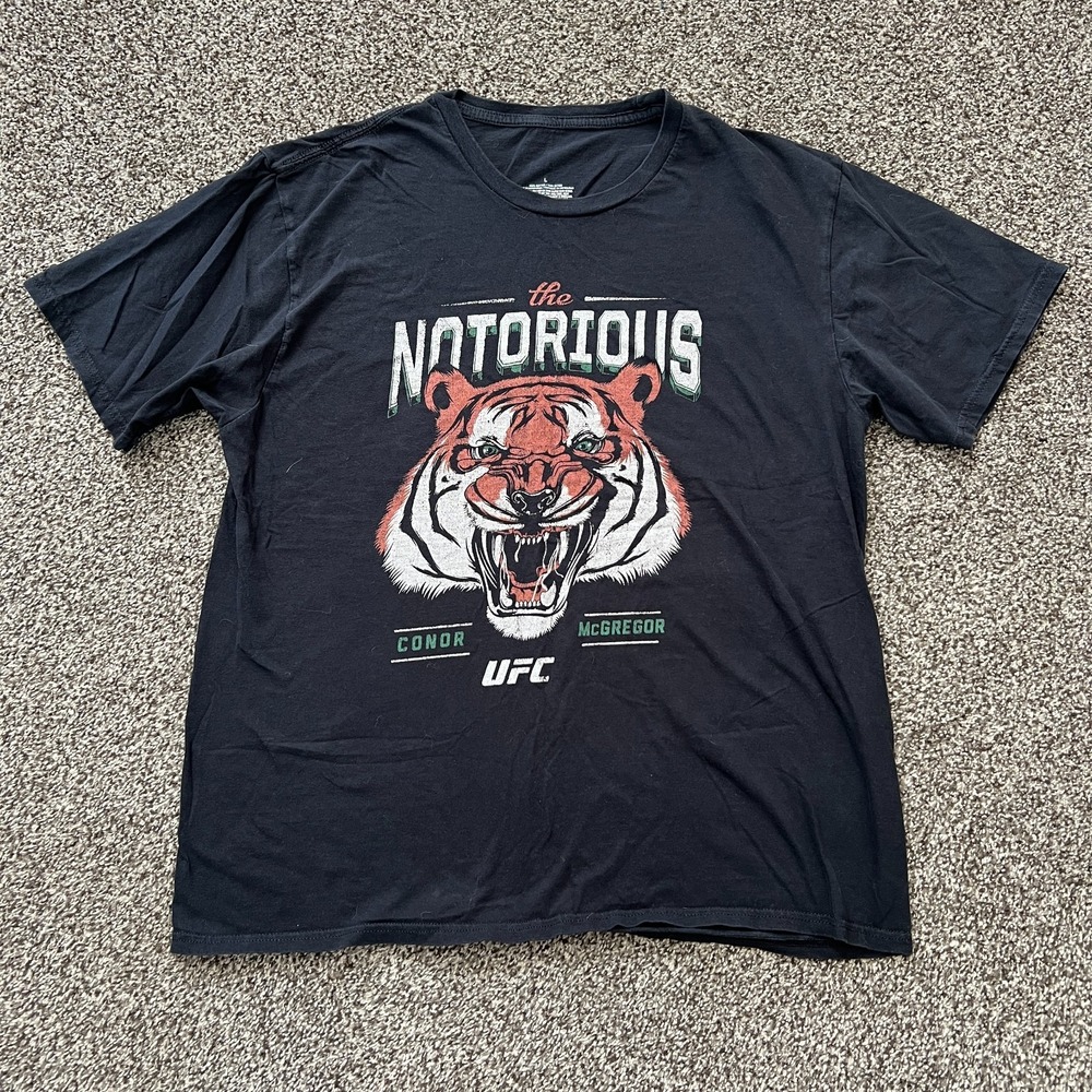 The Notorious Conor Mcgregor Shirt Mens L Tiger UFC Fighting Sport Fanatics